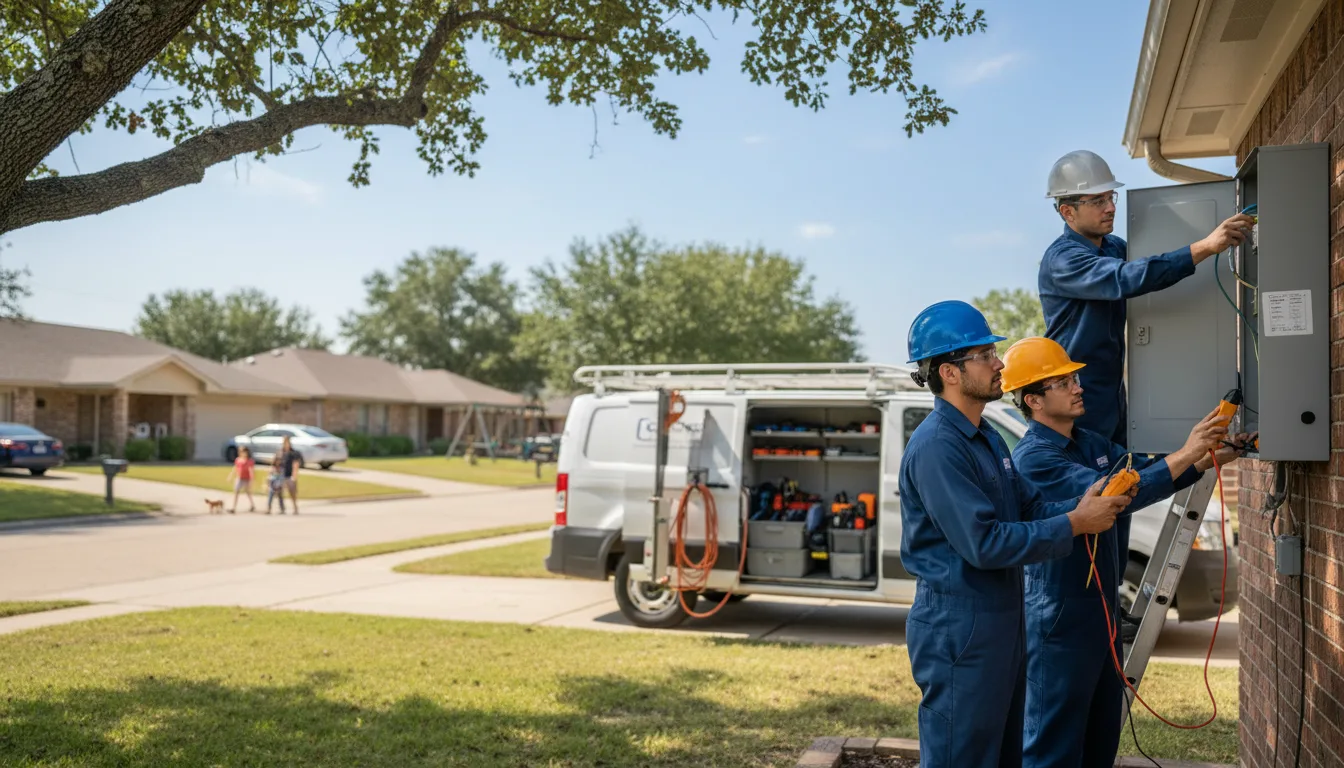 Certified electrician providing emergency electrical services in Rollingstone, MN